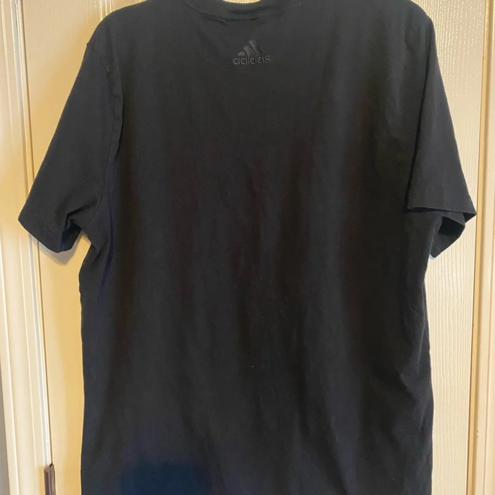 2 Men’s Black Tee with White Logo Short Sleeve Shirt